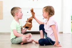 Beleduc Mom and Baby Kangaroo and Joey Hand Puppet and Finder Puppet