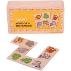 Big Jigs Safari Wooden Dominoes