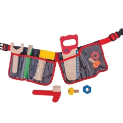 Bigjigs Carpenters Red Tool Belt