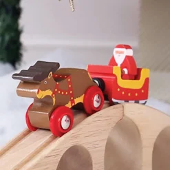 Bigjigs Christmas Santa Sleigh with Reindeer