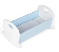 BigJigs Doll Cradle Blue Wooden
