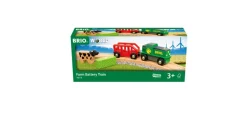 BRIO World Farm Battery Train, Carriage and Cow 36018