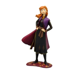 Bullyland Disney Anna Frozen 2 Figure in Black Dress and Purple Cape