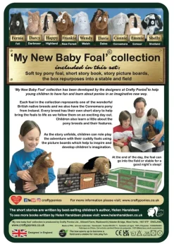 Crafty Ponies Baby Foal and Story; Highland, Welsh, New Forest, Connemara, Dartmoor, Shetland, Exmoor, Dales, Fell,