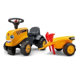 Falk Age 1+, My First JCB Tractor and Trailer with Rake and Shovel 251C