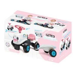 Falk Age 1+, My First Rainbow White Tractor and Trailer 200B