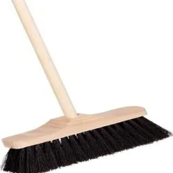 Goki Broom with Black Bristles