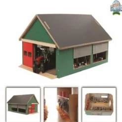 Kids Globe Cattle Shed with Roller Blinds