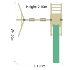 Plum Baboon Swing and Slide Set