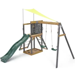 Plum Siamang Wooden Play Centre Climbing Frame and Swing