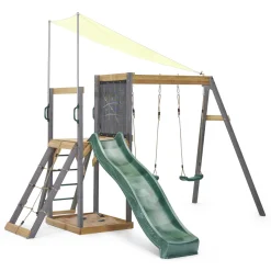 Plum Siamang Wooden Play Centre Climbing Frame and Swing