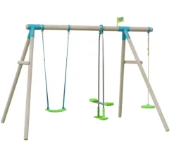 TP Compact Wooden Swing Frame Triple